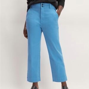 Everlane Organic Straight-Leg Pant in Heritage Blue Size 2